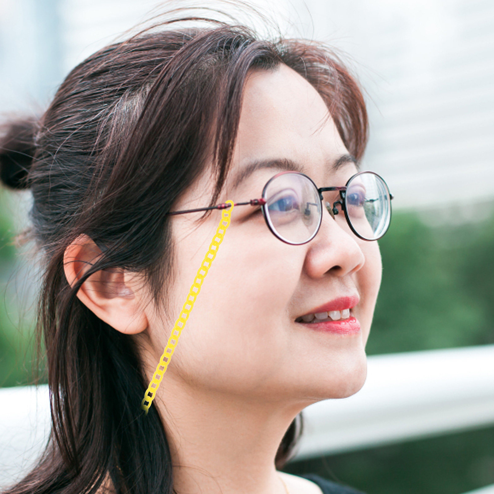Mask Chain Holder - 10개입 다채로운 플라스틱 시계 체인, 퀵