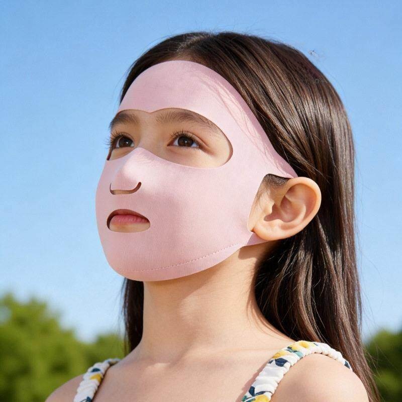 어린이용 자외선 차단 얼굴 마스크 아이스 실크 시원한  - Kids Face Mask 리뷰 및 가격