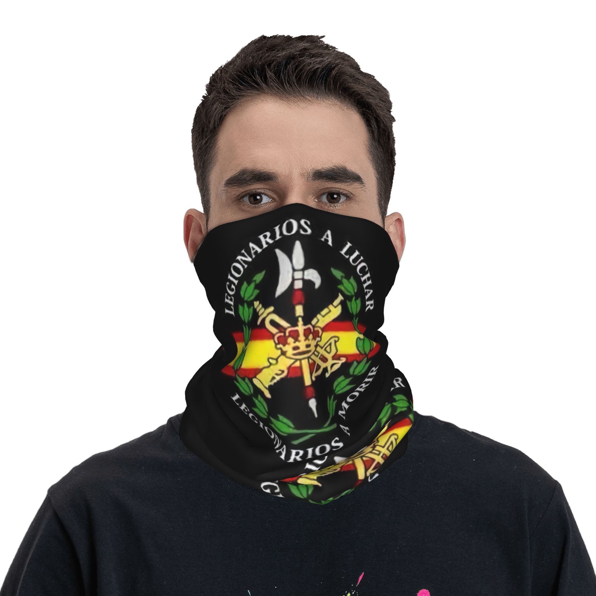맞춤형 스페인 군단 반다나 넥 게이터 방풍 페이스 스카 - Neck Gaiter Face Cover 리뷰 및 가격