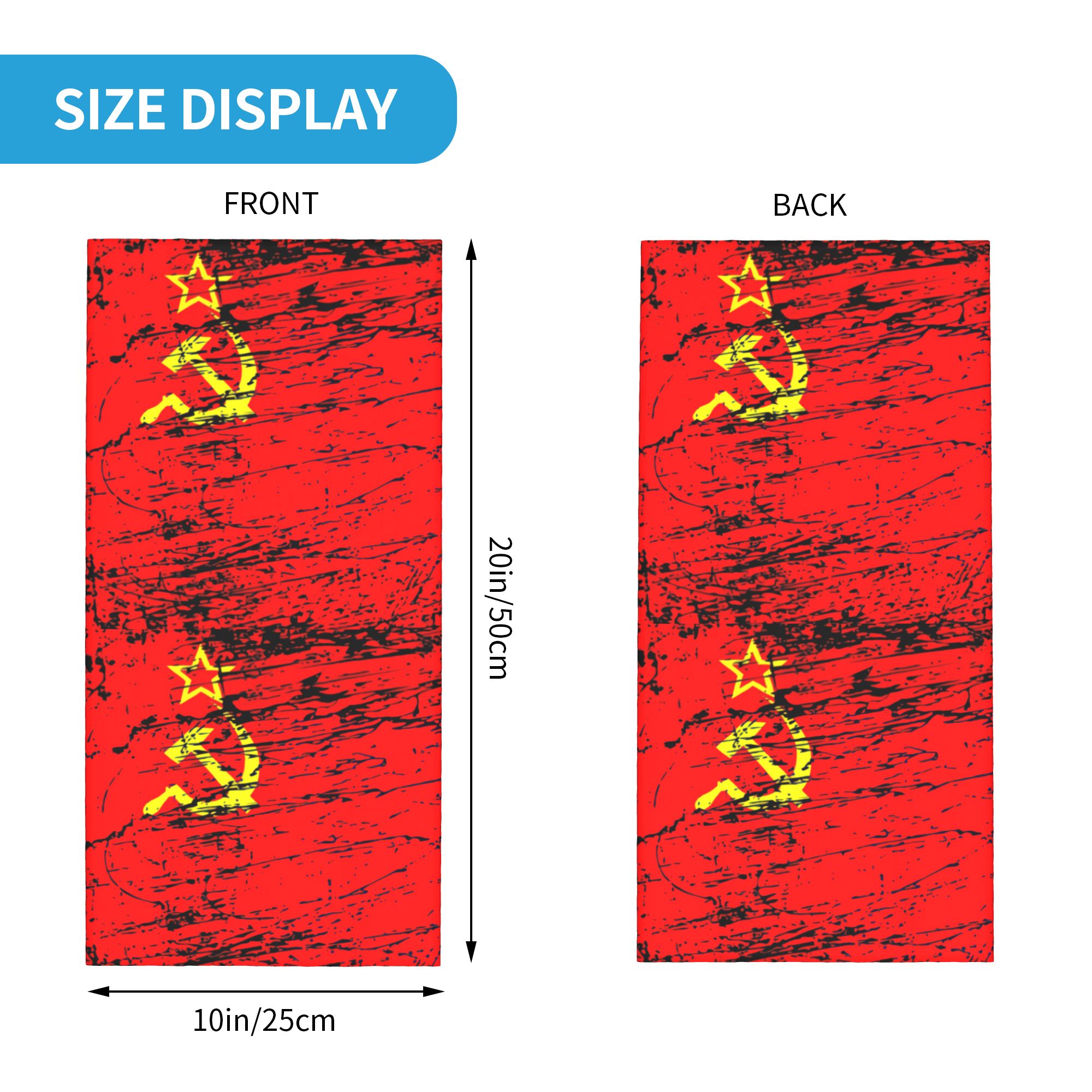 Russian Flag Soviet Union USSR - Neck Gaiter Face Cover 리뷰 및 가격