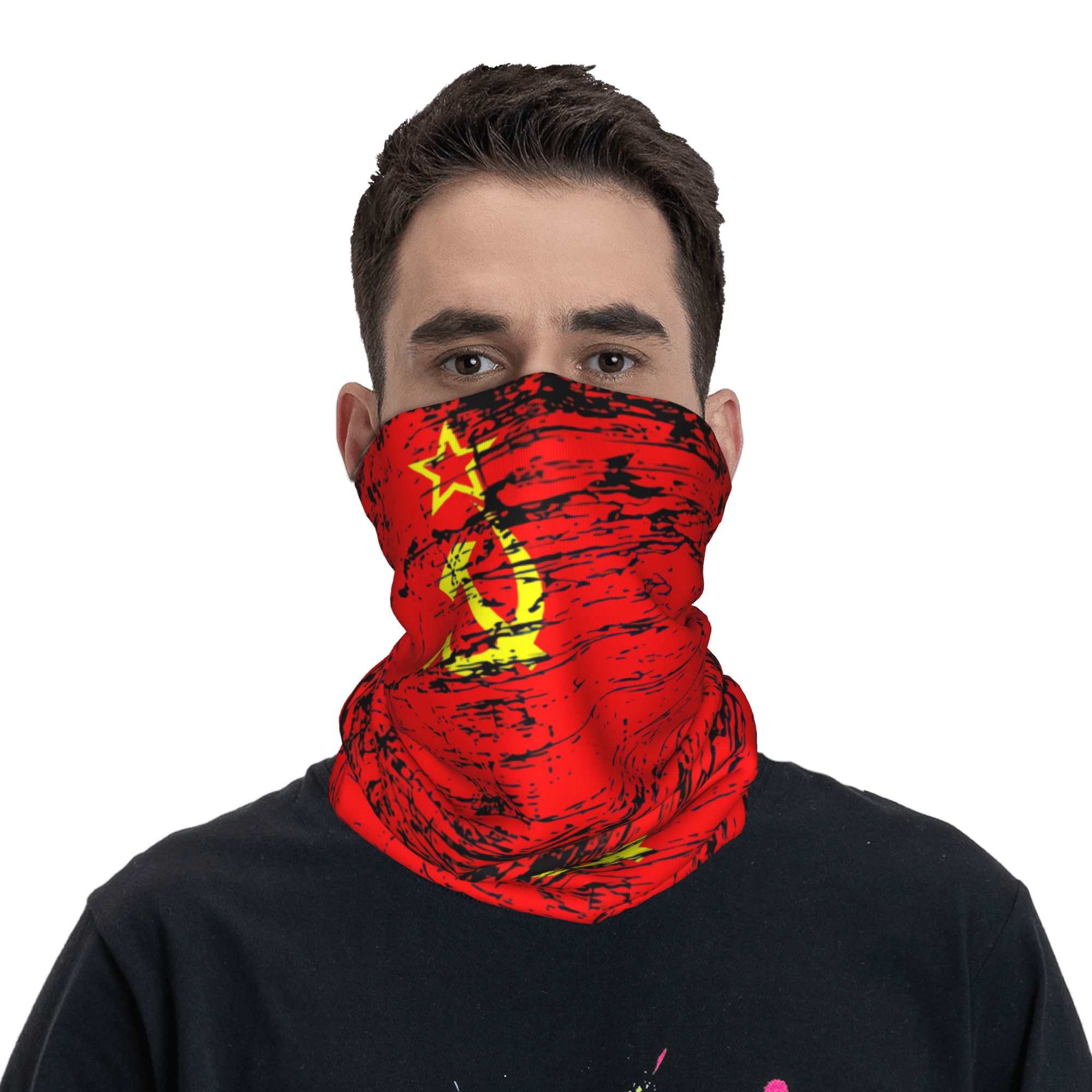 Russian Flag Soviet Union USSR - Neck Gaiter Face Cover 리뷰 및 가격