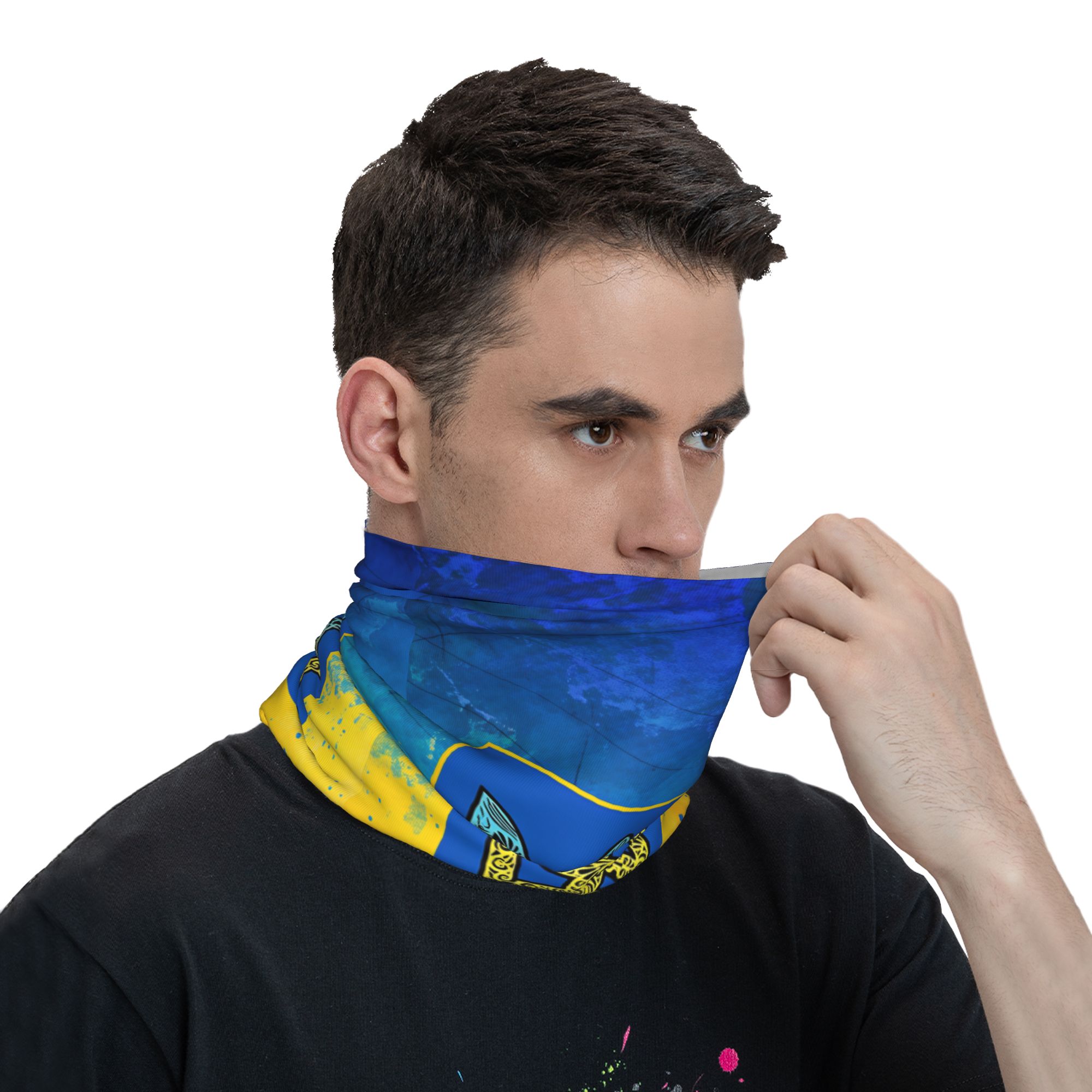 우크라이나 삼색 엠블럼 발라클라바 야외 스포츠 자전거  - Neck Gaiter Face Cover 리뷰 및 가격