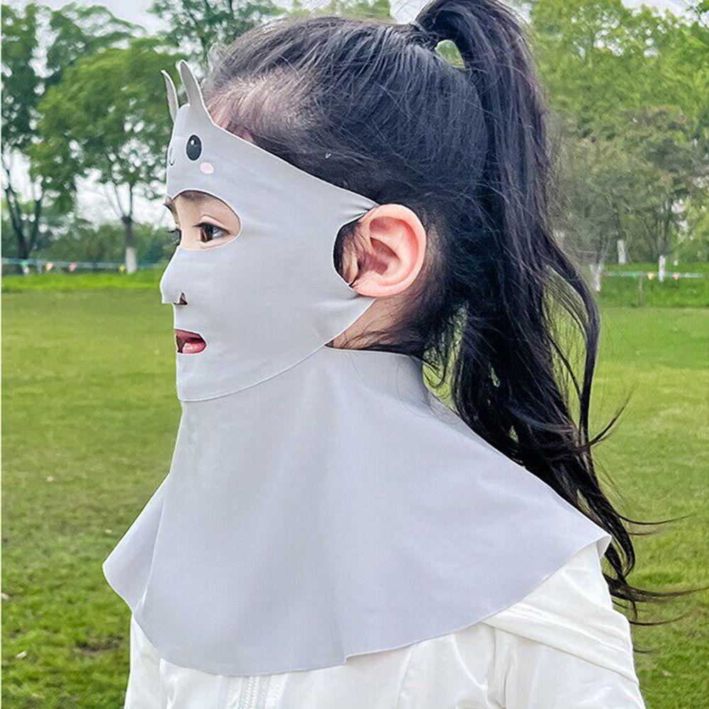 토끼 디자인 어린이용 자외선 차단 마스크 가볍고 얇은  - Kids Face Mask 리뷰 및 가격